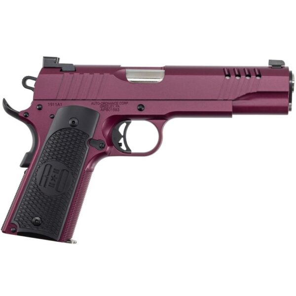 Auto-Ordnance 1911A1 Handgun 45 ACP 7rd Magazine 5" Barrel Cherry Night Sights - Precision Shot Firearms