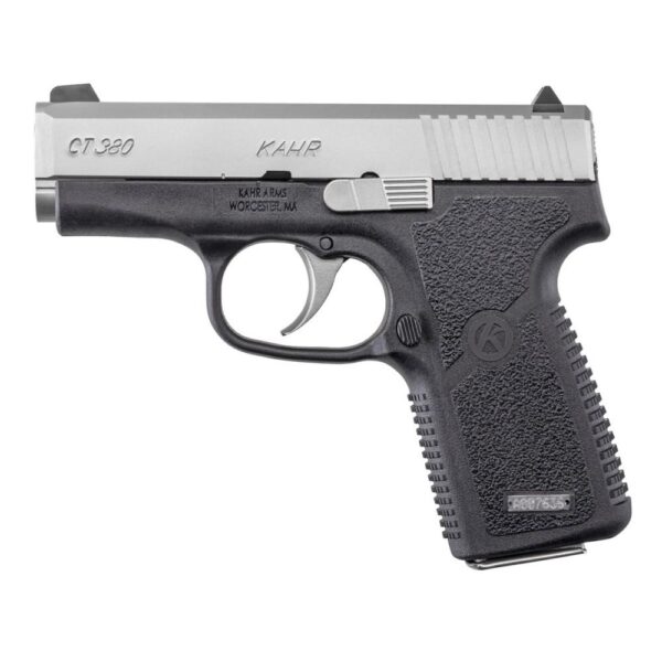 Kahr Arms CT380 Handgun .380 ACP 7rd Magazine 3" Barrel Black with Silver Slide - Precision Shot Firearms