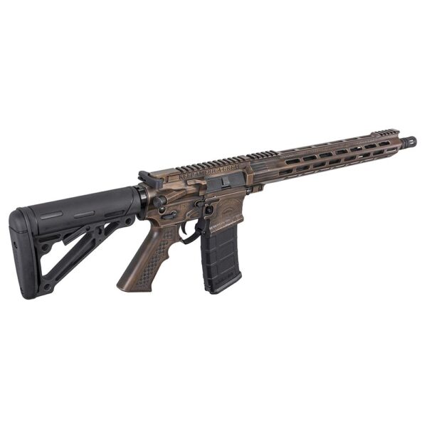 Auto Ordnance AR-15 Commander in Chief (Trump) Rifle 5.56x45Nato 30rd Magazine 16" Barrel Burnt Bronze and Black Cerakote - Precision Shot Firearms