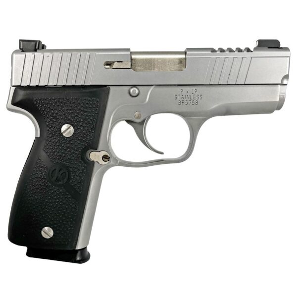 Kahr K9 Limited Edition Cut Out Stainless Steel Slide Handgun 9mm Luger 7/rd Magazines 3.6" Barrel TruGlo Sights - Precision Shot Firearms