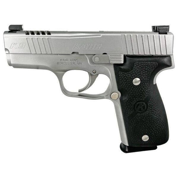 Kahr K9 Limited Edition Cut Out Stainless Steel Slide Handgun 9mm Luger 7/rd Magazines 3.6" Barrel TruGlo Sights - Precision Shot Firearms