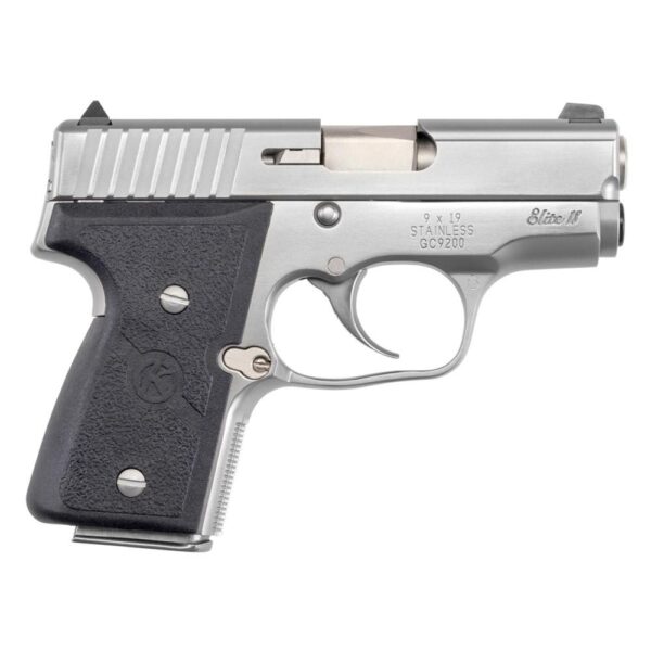 Kahr Arms MK9 Handgun 9mm Luger 6&7rd Magazines (2) 3" Barrel Silver with Black Grips CA Compliant - Precision Shot Firearms