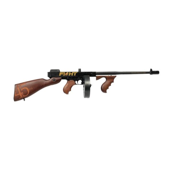 Auto Ordnance Trump Fight 1927A-1 Rifle .45 cal 20rd Magazine & 50rd Drum Magazine 18" Barrel Engraved Walnut Stock - Precision Shot Firearms