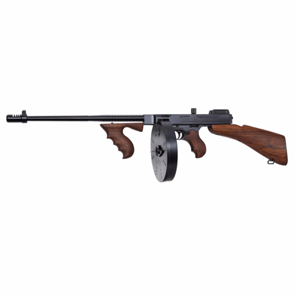 THOMPSON 1927A1 DELUXE CARBINE 45 CAL W.DBS AND VFG W/100RD DRUM & 20RD MAG - Precision Shot Firearms