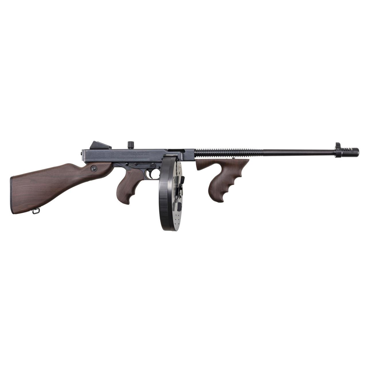 Auto Ordinance 1927A1-1C Light Weight Deluxe Rifle .45 Auto 100rd Drum/20rd Stick Magazines 18" Barrel Walnut Grain Poly Furniture - Precision Shot Firearms