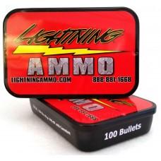 Lightning Ammo Rifle Bullets .22 Cal .224" 55 gr FMJ-BT w/c 100/ct Tin - Precision Shot Firearms