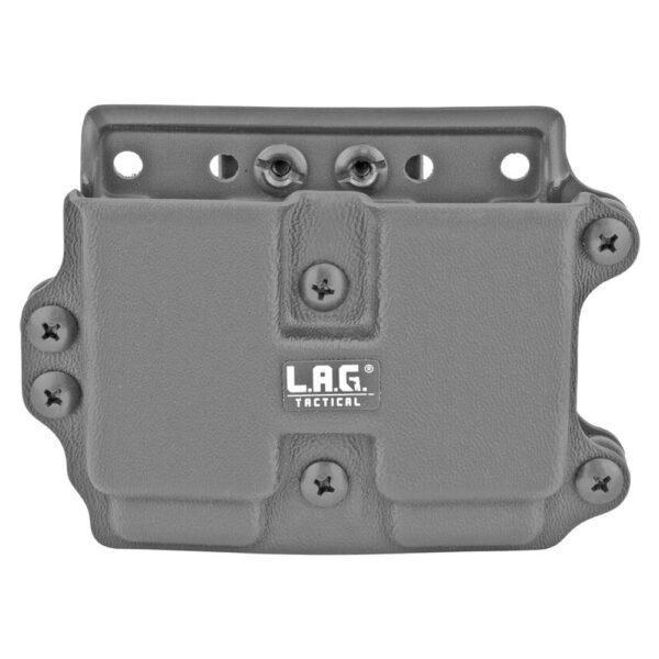 L.A.G. Tactical M.C.S. Double Pistol Magazine Carrier 9/40 Black - Precision Shot Firearms