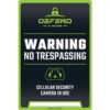 Tactacam Defend No Tresspassing Sign 3/ct - Precision Shot Firearms
