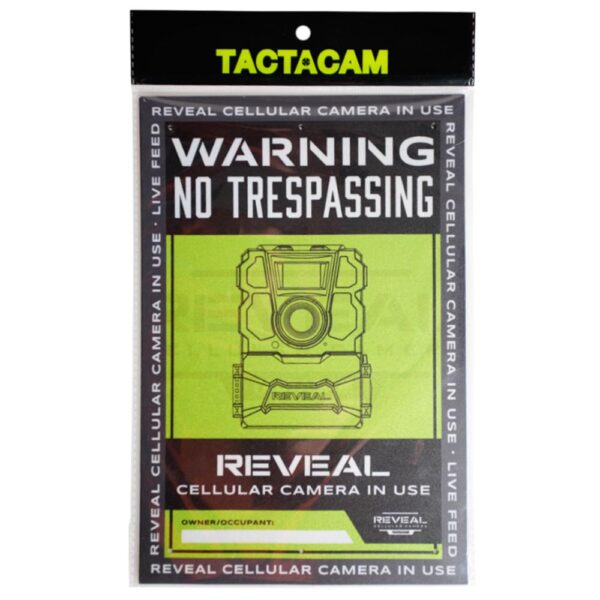 Tactacam No Trespassing Sign 3/ct - Precision Shot Firearms