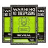 Tactacam No Trespassing Sign 3/ct - Precision Shot Firearms