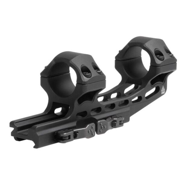 Leapers 1-Piece UTG ACCU-SYNC QR Cantilever Mount 1" High w 50mm Offset - Matte Black - Precision Shot Firearms