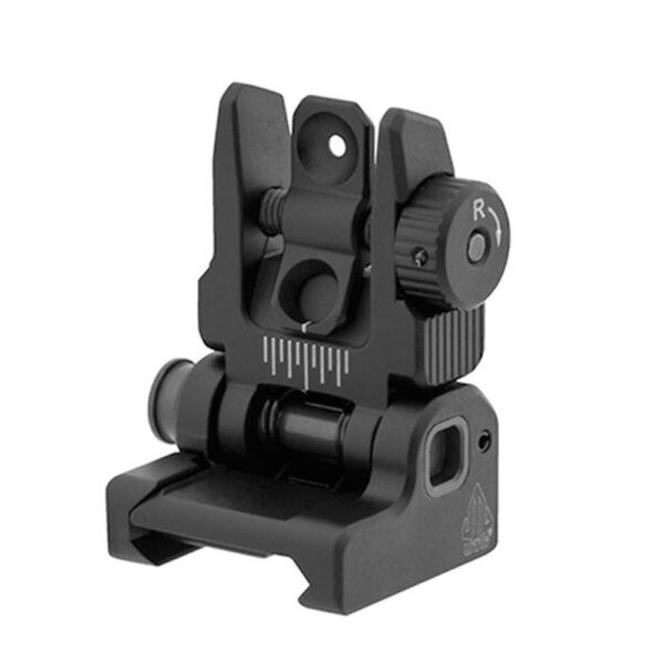 UTG ACCU-SYNC Spring-loaded AR15 Flip-up Rear Sight Black - Precision Shot Firearms