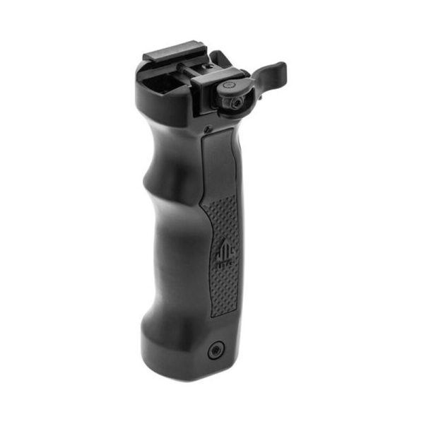 UTG Bipod D Grip with Ambi. Quick Release Deployable Black - Precision Shot Firearms
