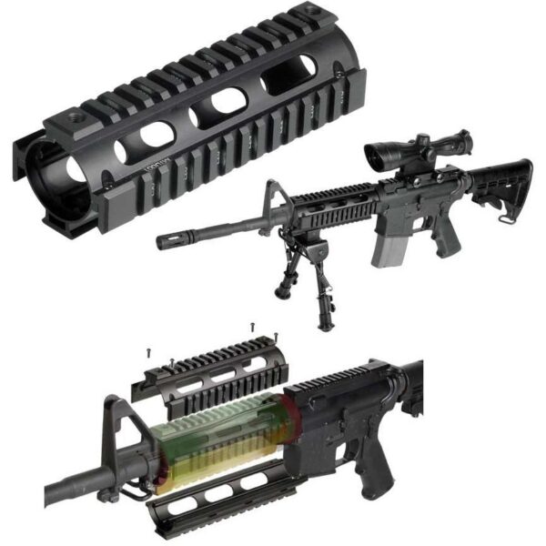 Leapers UTG PRO Model 4/AR15 Car Length Drop-in Quad Rail Black - Precision Shot Firearms