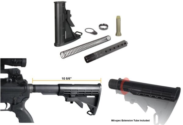 Leapers UTG PRO Made in USA 6-Position Mil-spec Stock Assembly - Precision Shot Firearms