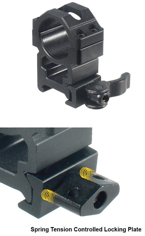 Leapers UTG 2-Piece Max Strength LE Grade Picatinny Rings - 22mm Width 1" - High - Precision Shot Firearms