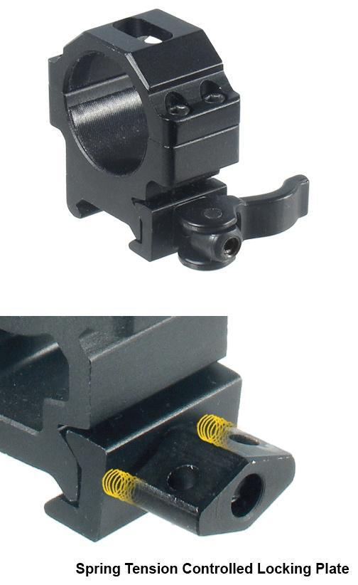 Leapers UTG 2-Piece Max Strength LE Grade Picatinny Rings - 22mm Width 30mm - Low - Precision Shot Firearms