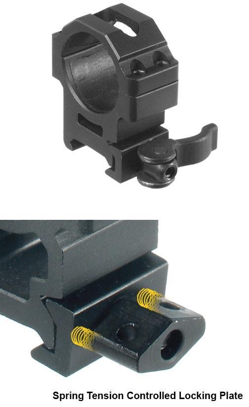 Leapers UTG 2-Piece Max Strength LE Grade Picatinny Rings - 22mm Width 30mm - Medium - Precision Shot Firearms