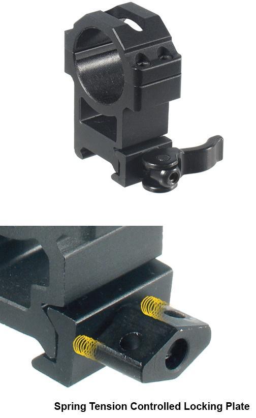 Leapers UTG 2-Piece Max Strength LE Grade Picatinny Rings - 22mm Width 30mm - High - Precision Shot Firearms