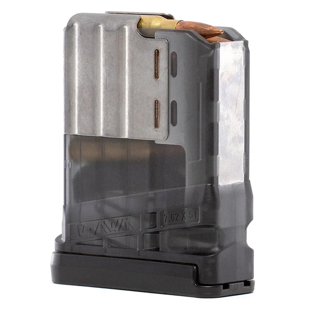 Lancer L7AWM Gen 2 Rifle Magazine Translucent Smoke .308 Win/7.62x5mm/6.5 Creedmoor 10/rd - Precision Shot Firearms