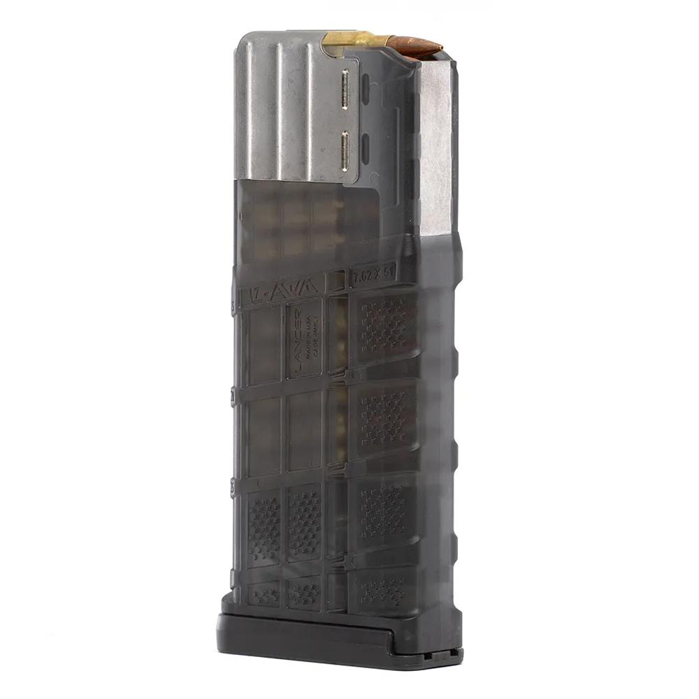 Lancer L7AWM Rifle Magazine Translucent Smoke .308 Win/7.62x5mm/6.5 Creedmoor 25/rd - Precision Shot Firearms