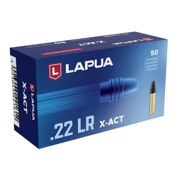 Lapua X-ACT Target Rifle Ammunition .22 LR 40 gr LRN 1072 fps 50/rd - Precision Shot Firearms