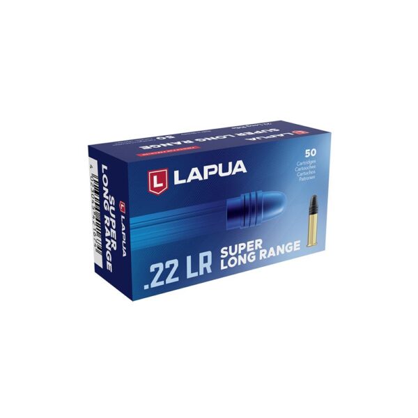 Lapua Super Long Range Rimfire Ammunition .22 LR 40gr RN 1106 fps 50/ct - Precision Shot Firearms