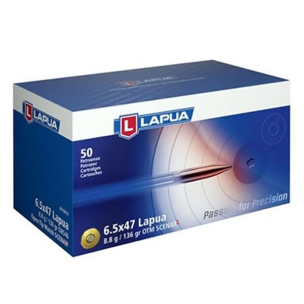 Lapua Rifle Ammo 6.5x47 136 gr Scenar-L OTM bx/50 - Precision Shot Firearms