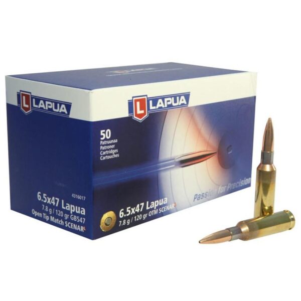 Lapua Scenar-L OTM Rifle Ammo 6.5x47 120 gr 50/ct - Precision Shot Firearms