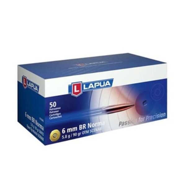 Lapua OTM Rifle Ammo 6mm BR Norma 90 gr Scenar-L 50/ct - Precision Shot Firearms