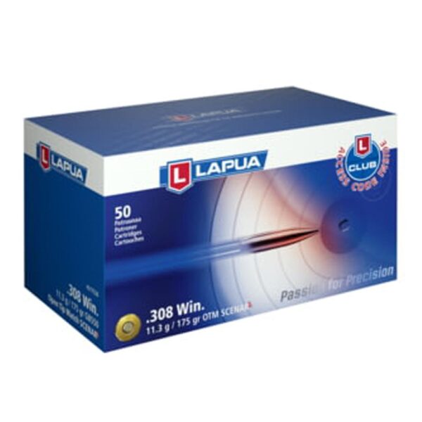 Lapua Rifle Ammo 308 Winchester 175gr Scenar-L OTM bx/50 - Precision Shot Firearms