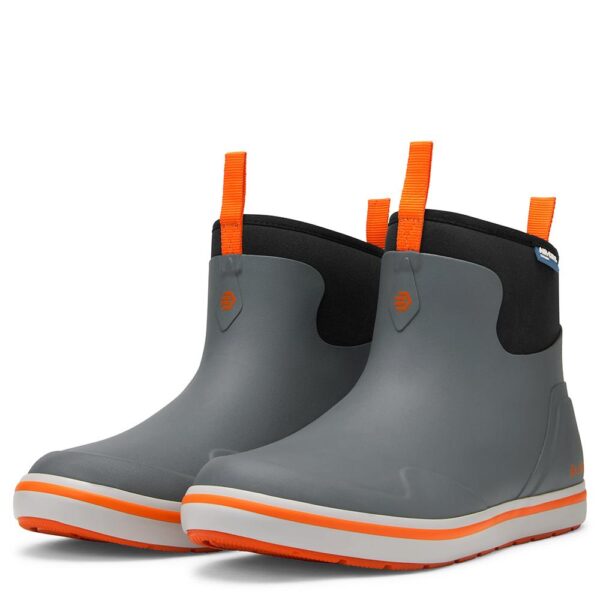 LaCrosse Mens Alpha Deck Boot 6" Grey/Orange Size 12 - Precision Shot Firearms