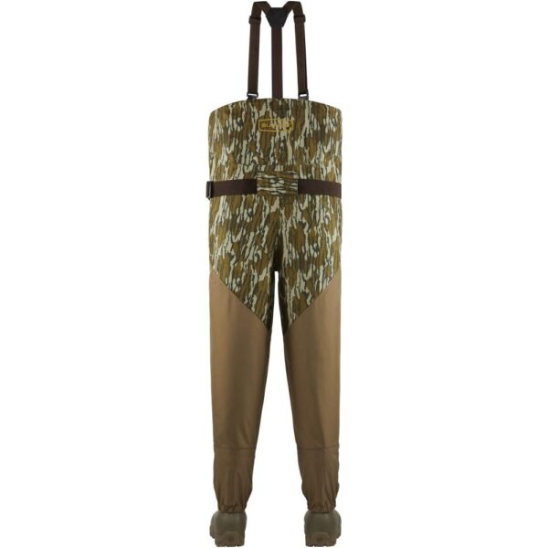 LaCrosse Alpha Agility Select Waders Front Zip Mossy Oak Bottomland 12 - Precision Shot Firearms