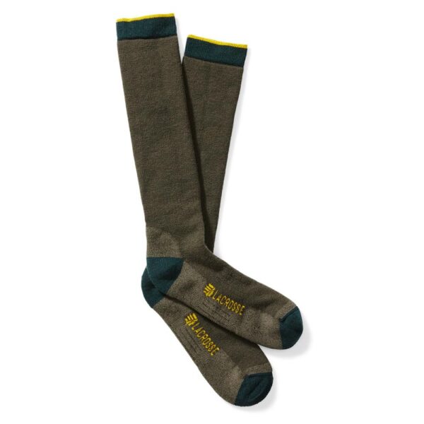 LaCrosse Men's Merino Midweight Sock Over the Calf OD Green L - Precision Shot Firearms