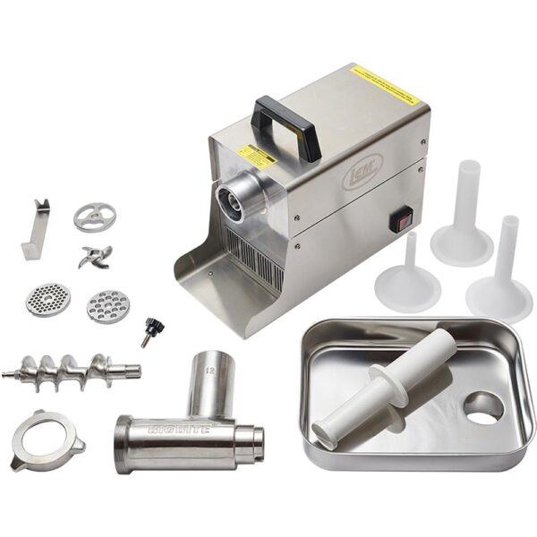 LEM Products #12 Big Bite Stainless Steel Electric Grinder - Precision Shot Firearms