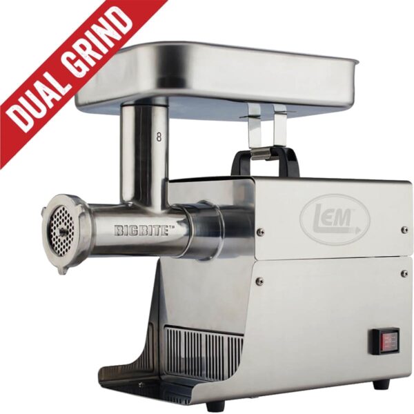LEM Products #8 Big Bite Dual Grind Meat Grinder - 0.5HP - Precision Shot Firearms