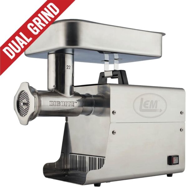 LEM Products #22 Big Bite Dual Grind Meat Grinder - 1 HP - Precision Shot Firearms