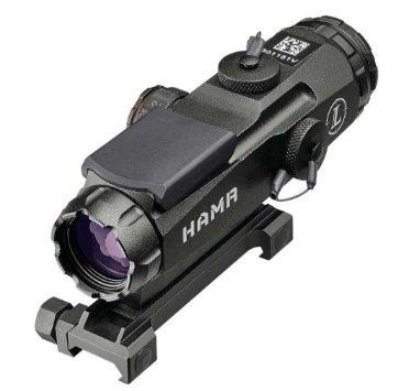 BLEMISHED Leupold Mark 4 HAMR Rifle Scope (Incl. Flat Top Mount) - 4x24mm CM-R2 Illum. Reticle Matte - Precision Shot Firearms