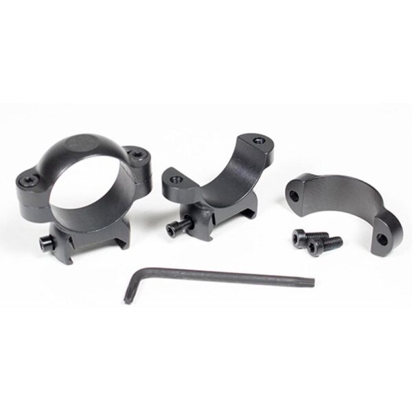 Leupold 2-Piece LRW Cross-Slot Steel Scope Rings 30mm Medium - Matte - Precision Shot Firearms