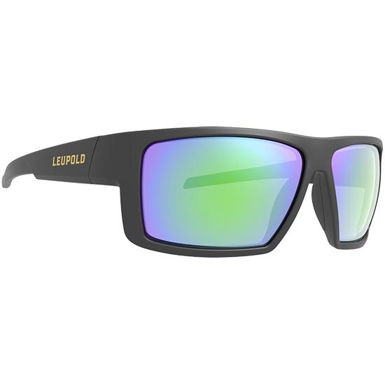 Leupold Switchback Shooting Glasses Matte Black with Emerald Mirror - Precision Shot Firearms