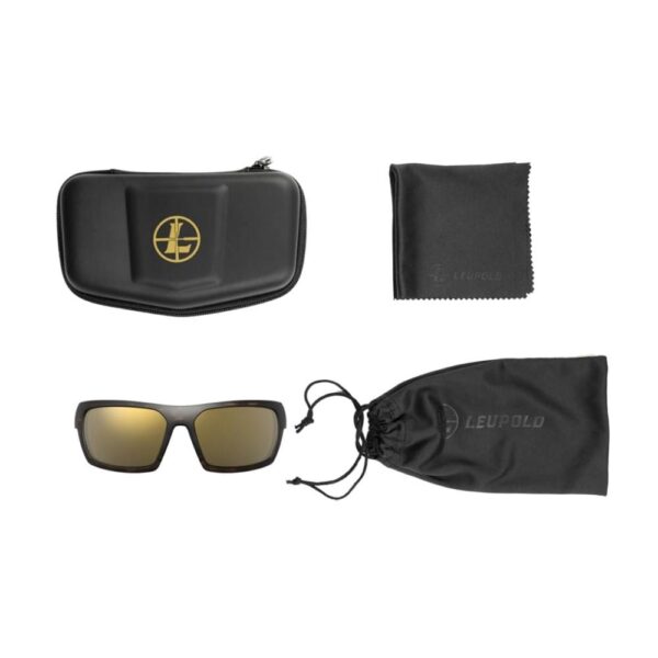 Leupold Packout Shooting Glasses Matte Tortoise with Bronze Mirror - Precision Shot Firearms