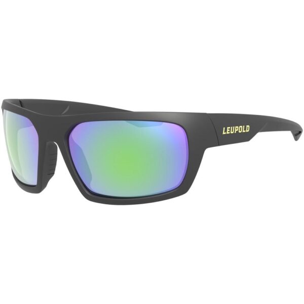 Leupold Packout Shooting Glasses Matte Black with Emerald Mirror - Precision Shot Firearms