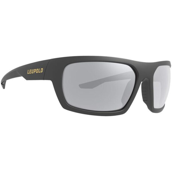 Leupold Packout Shooting Glasses Matte Black with Shadow Grey Flash - Precision Shot Firearms