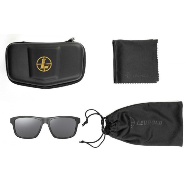 Leupold Katmai Shooting Sunglasses Matte Black with Shadow Grey Flash - Precision Shot Firearms
