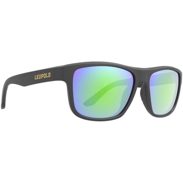 Leupold Katmai Shooting Sunglasses Matte Black with Emerald Mirror - Precision Shot Firearms