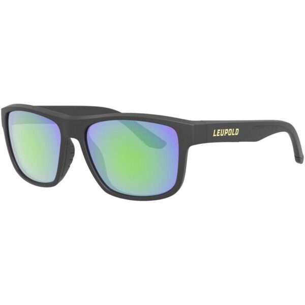 Leupold Katmai Shooting Sunglasses Matte Black with Emerald Mirror - Precision Shot Firearms