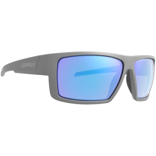Leupold Switchback Shooting Glasses Matte Grey with Blue Mirror - Precision Shot Firearms