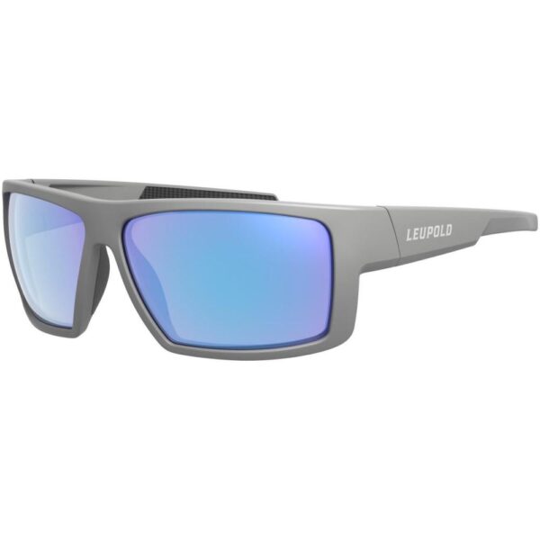 Leupold Switchback Shooting Glasses Matte Grey with Blue Mirror - Precision Shot Firearms