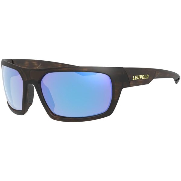 Leupold Packout Shooting Glasses Matte Tortoise with Blue Mirror - Precision Shot Firearms