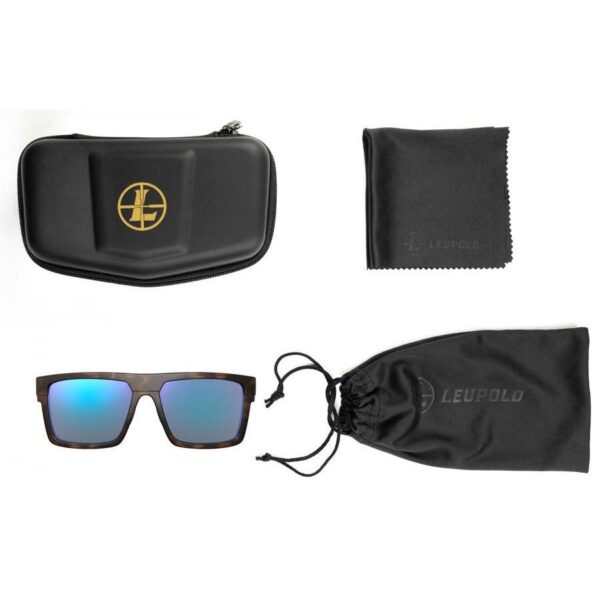 Leupold Becnara Sunglasses Matte Tortoise with Blue Mirror - Precision Shot Firearms